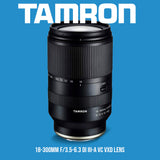 Tamron 18-300mm F/3.5-6.3 Di III-A VC VXD Lens (X-Mount) with Software Suite, Case and Accessory kit