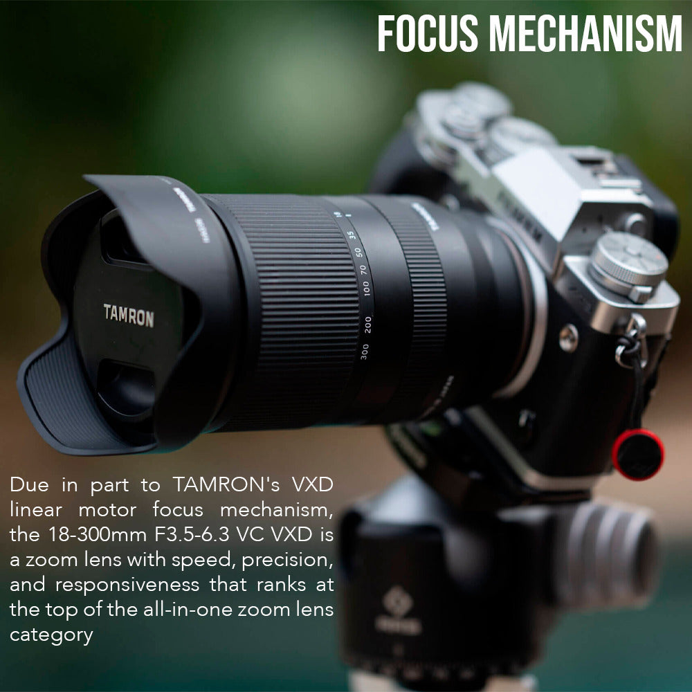 Tamron 18-300mm F/3.5-6.3 Di III-A VC VXD Lens (E-Mount) with Software Suite, Case and Accessory kit