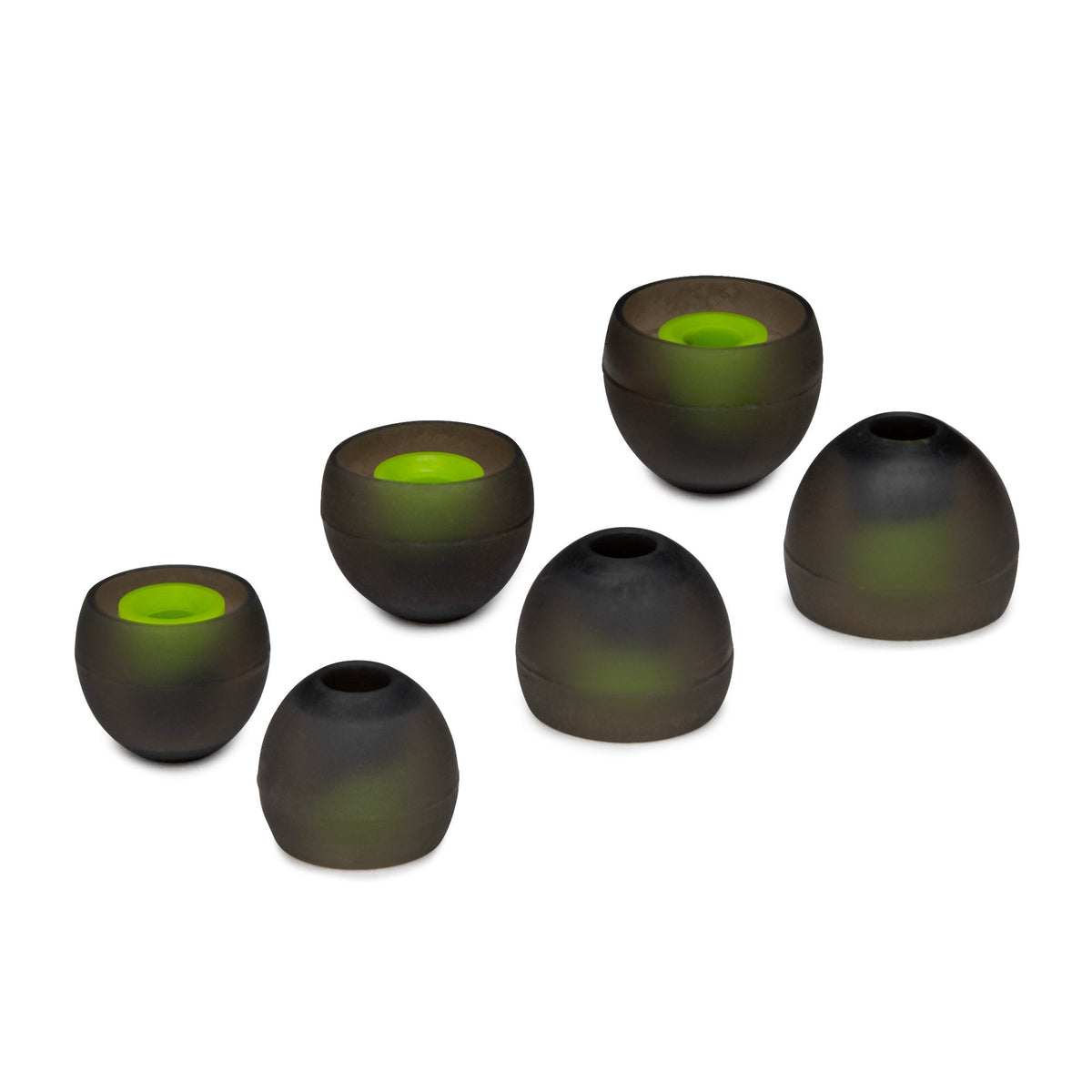 Knox Gear Silicone Earbud Replacement Tips for In-Ear Headphones (Black, 6-pack)