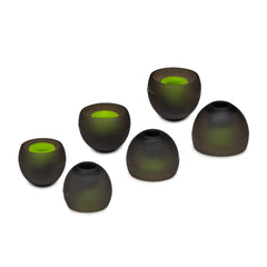 Knox Gear Silicone Earbud Replacement Tips for In-Ear Headphones (Black, 6-pack)