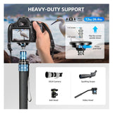 Sirui P-424FL Professional 4 Sections Monopod with Modular Design and 10-Layer Carbon Fiber Legs