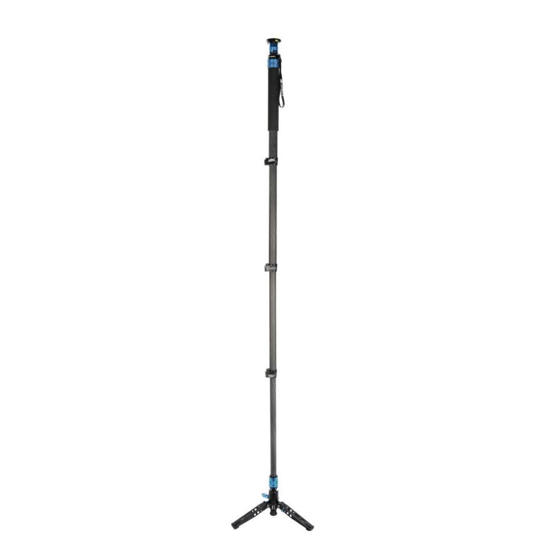 Sirui P-424FL Professional 4 Sections Monopod with Modular Design and 10-Layer Carbon Fiber Legs