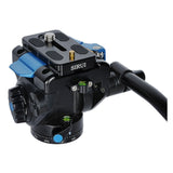Sirui VA-5X Fluid Video Head with Quick Release Plate, Panorama Base, and Aluminum Body (Black)