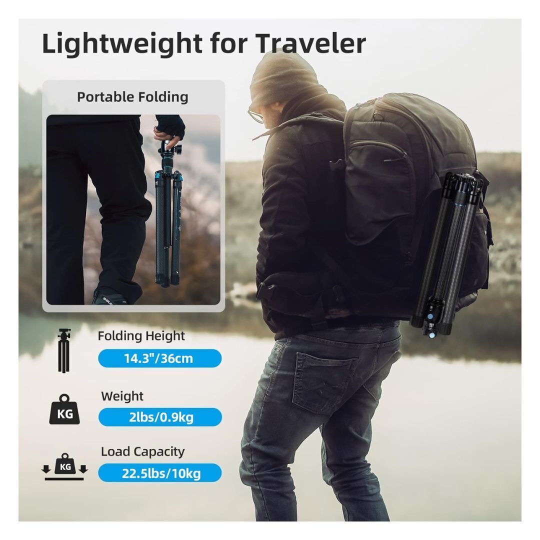 Sirui Traveler X-I 59.8-Inch Compact and Lightweight Travel Tripod with B-00K Arca-Type Ball Head