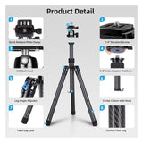 Sirui Traveler X-I 59.8-Inch Compact and Lightweight Travel Tripod with B-00K Arca-Type Ball Head
