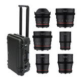 Rokinon 24mm T1.5 Cine DSX High Speed Wide Angle Cine Lens for Sony E with 35mm T1.5 Lens Bundle