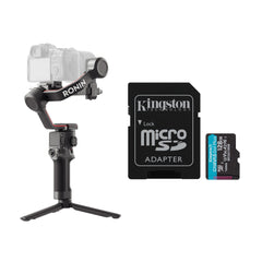 DJI RS 3 Gimbal Stabilizer Combo with 128 GB Memory Card Bundle