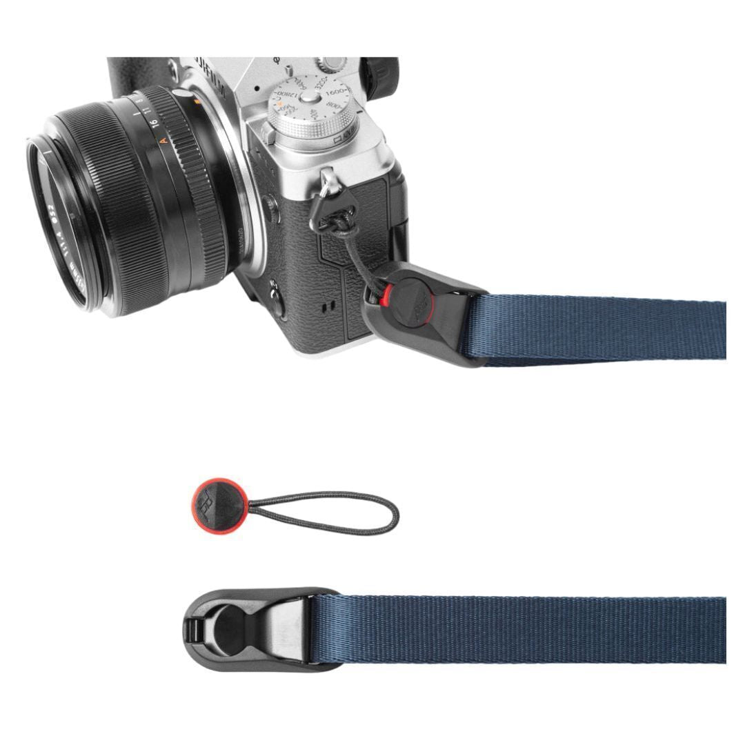 Peak Design Leash Camera Strap with New Adjusters and Anchor Mount for Cameras (Midnight Blue)