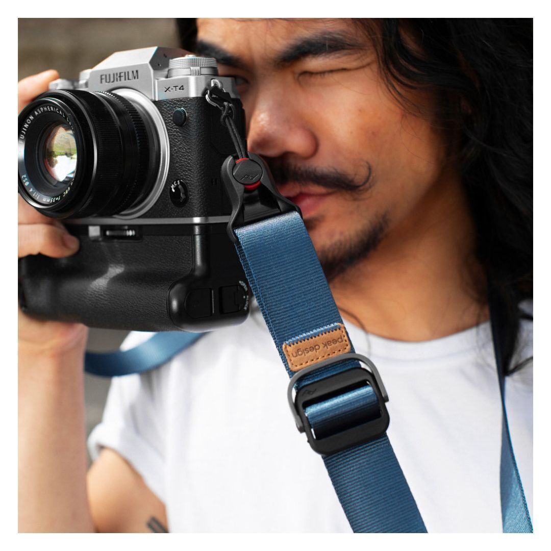 Peak Design Slide Lite Camera Strap with Revamped Anchors and Anchor Mount (Midnight Blue)