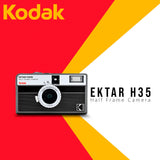 Kodak Ektar H35N 35mm Half Frame Film Camera with Star Filter and Tripod Support (Striped Black)