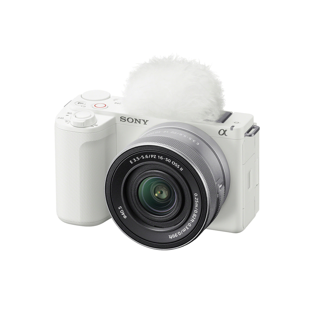 Sony Alpha ZV-E10 II Content Creators’ Camera with APS-C Mirrorless Lens and Lens Kit (White)