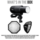 Profoto Pro-D3 Industrial-Grade 1250W Monolight with Softbox and Softgrid Bundle