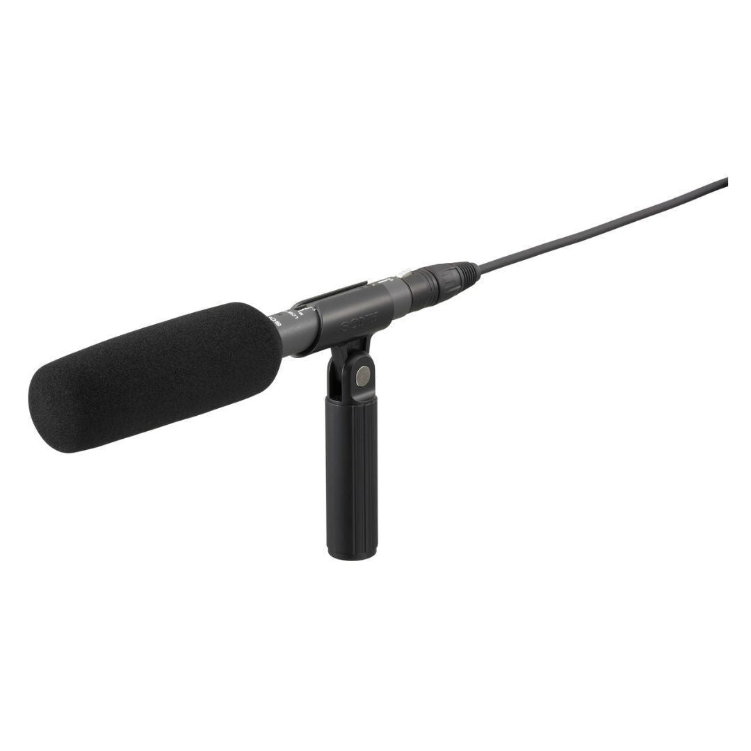 Sony ECM-673 Short-Shotgun Electret-Condenser Microphone for Field and Studio Production (Black)