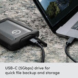 SanDisk Professional 6TB G-Drive ArmorATD Rugged External Hard Drive HDD with USB-C (Space Gray)