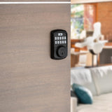 Kwikset Aura Bluetooth Enabled Smart Lock Deadbolt with SmartKey Security (Matte Black)
