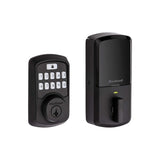 Kwikset Aura Bluetooth Enabled Smart Lock Deadbolt with SmartKey Security (Matte Black)