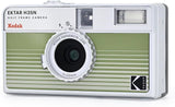 Kodak Ektar H35N 35mm Half Frame Film Camera Bundle with Ultramax 400 24 Exp Film (Striped Green)