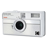 Kodak Ektar H35N 35mm Half Frame Film Camera Bundle with Ultramax 400 24 Exp Film (Striped Silver)