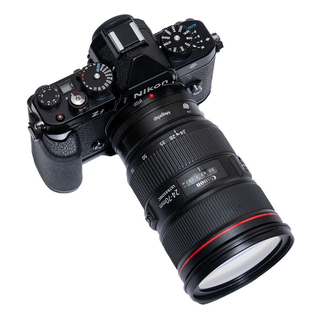 Megadap Canon EF Lens to Nikon Z Mount Autofocus Adapter for Full Frame and APS-C Cameras