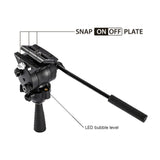 Libec TH-V Tripod System with Dual-Head Base and Case for Continuous Friction Control