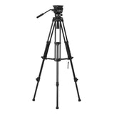 Libec TH-V Tripod System with Dual-Head Base and Case for Continuous Friction Control