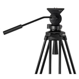 Libec TH-V Tripod System with Dual-Head Base and Case for Continuous Friction Control