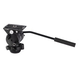 Libec TH-VH Friction Video Head with 75mm Ball, Flat Base, Quick-Release Plate and Pan Handle