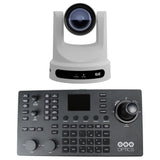 PTZOptics Move SE 30x FHD Advanced PTZ Auto-Tracking Camera (2-Pack) with Joystick Controller Bundle