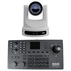 PTZOptics Move SE 30x FHD Advanced PTZ Auto-Tracking Camera (2-Pack) with Joystick Controller Bundle