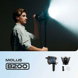 Zhiyun MOLUS B200 Bi-Color LED Monolight with Innovative Cooling System for Creative Professionals