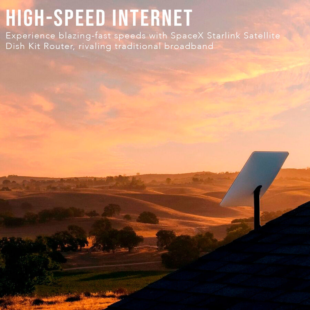 Starlink Standard Actuated Kit AC Dual Band Wi-Fi System (White) with Focus Camera Plug Set Bundle