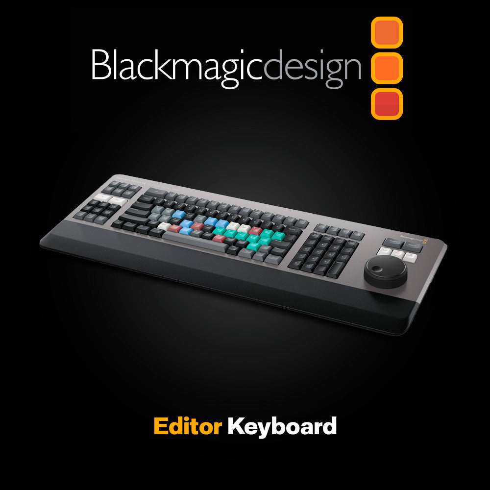 Blackmagic Design DaVinci Resolve Editor Keyboard with 3-Port Hub and Mouse Pad Bundle