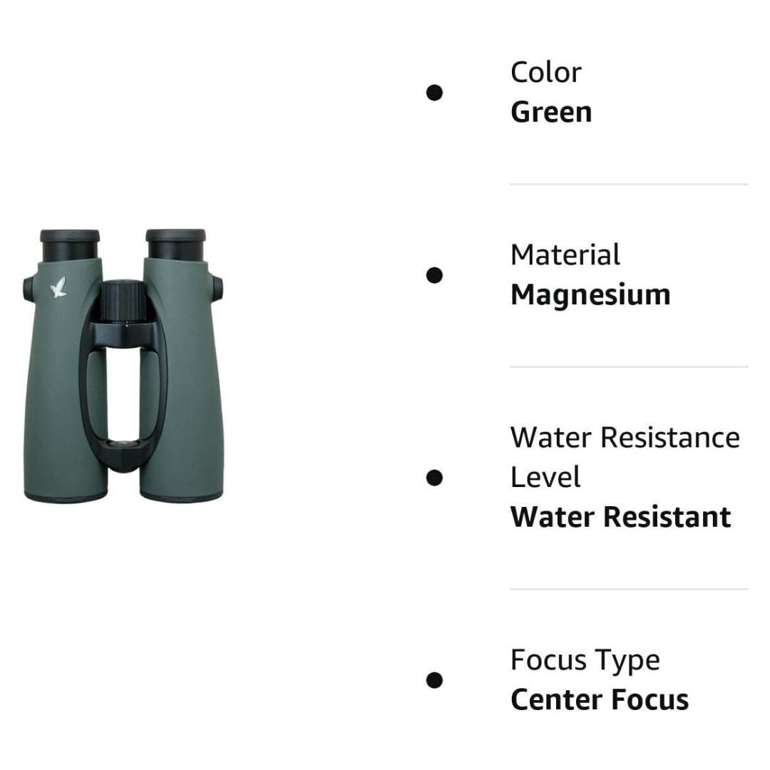 SWAROVSKI OPTIK EL 12x50 Binocular with Fluoride-Containing HD Lenses FieldPro Package (Green)