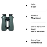 SWAROVSKI OPTIK EL 12x50 Binocular with Fluoride-Containing HD Lenses FieldPro Package (Green)
