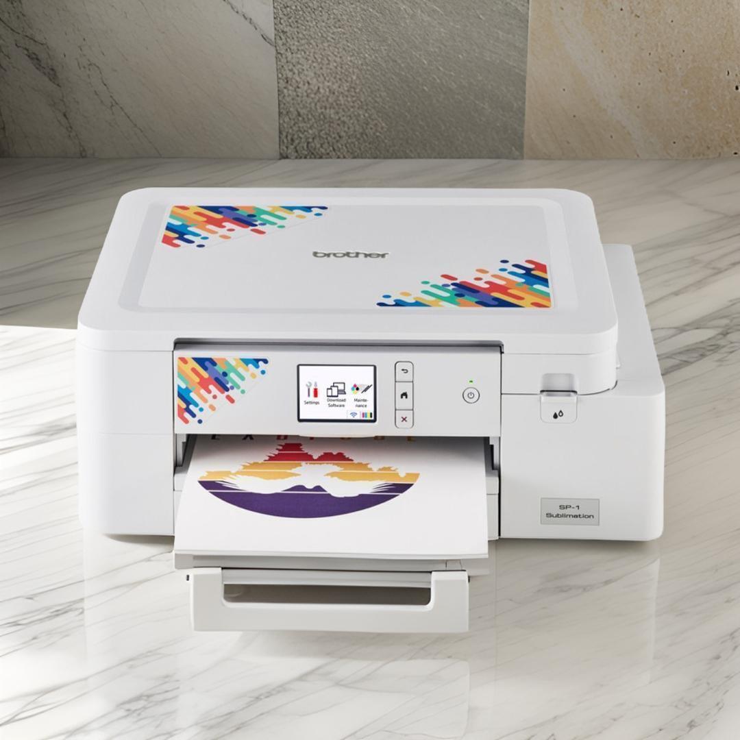 Brother Sublimation Printer and 4-Color Sublimation Ink Cartridge Set