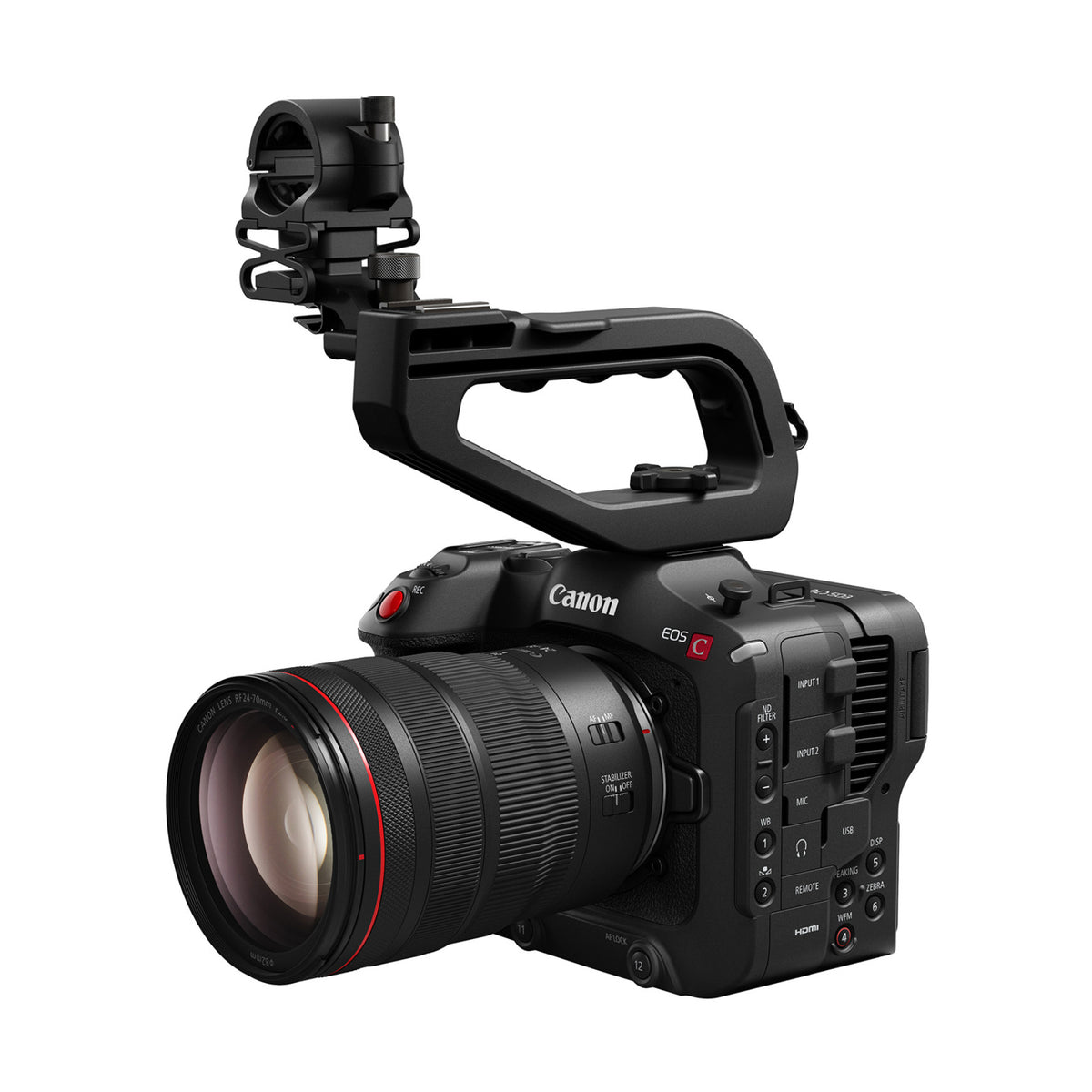 Canon EOS C70 Cinema Camera Kit with 24-70mm Zoom Lens, Built-in RF Mount, and Enhanced Scan Mode