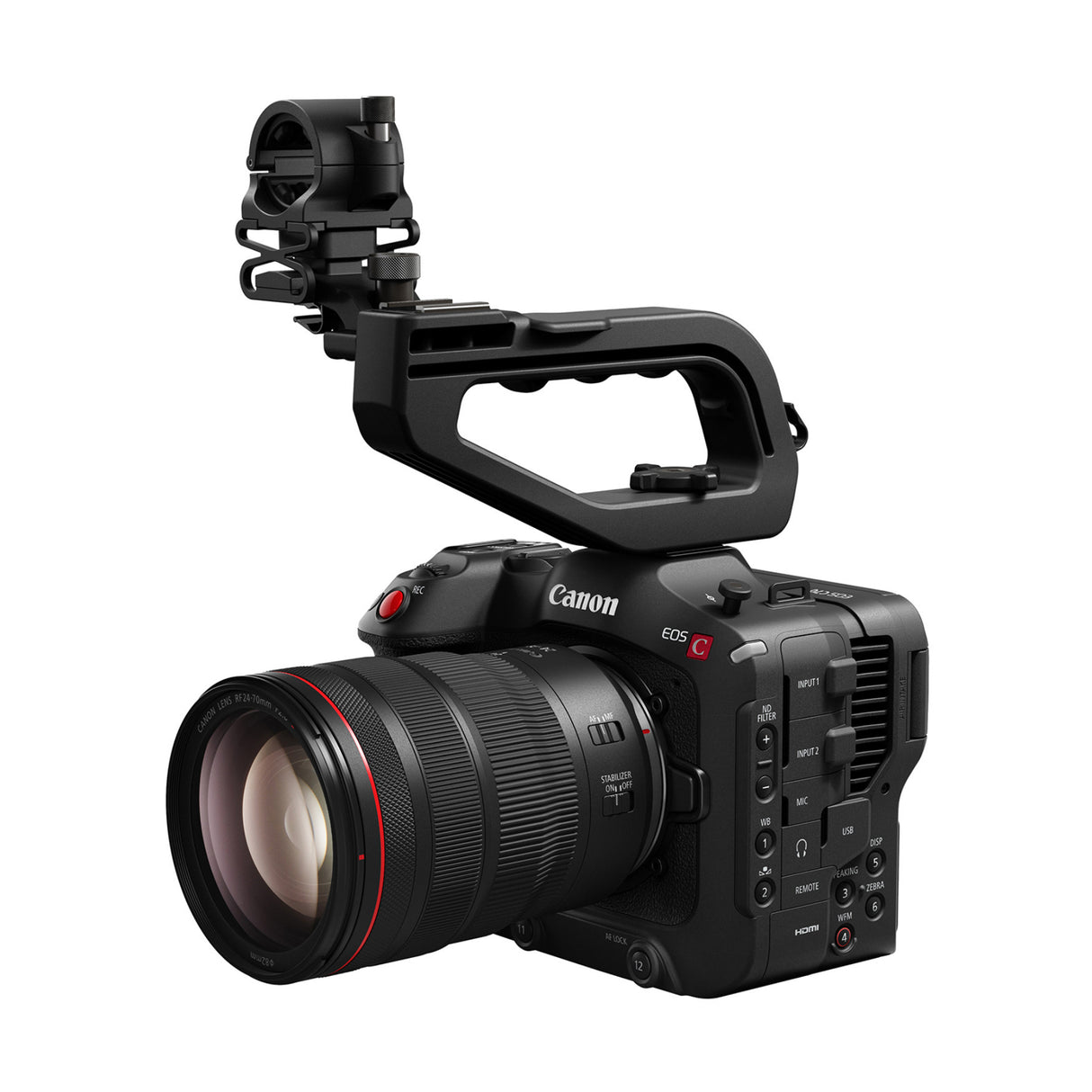 Canon EOS C70 Cinema Camera Kit with 24-70mm Zoom Lens, Built-in RF Mount, and Enhanced Scan Mode