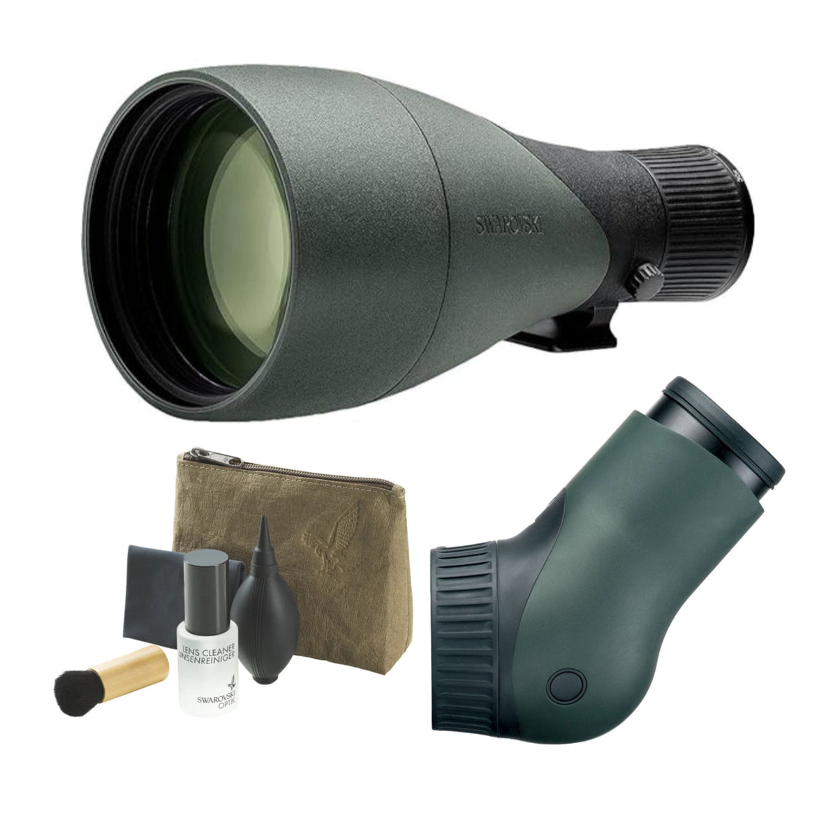 Swarovski ATX Spotting Scope with 115mm modular Objective Cleaning Kit (Angled) (Open Box)