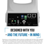 PTZOptics Move SE 30x 1080p Full HD Advanced PTZ Auto-Tracking Pan Tilt Zoom Camera (White)