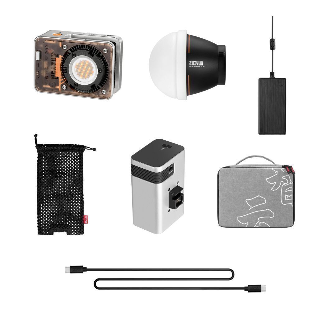 Zhiyun MOLUS X60RGB RGB LED Monolight with 15 Creative Lighting Effects (Combo Kit)