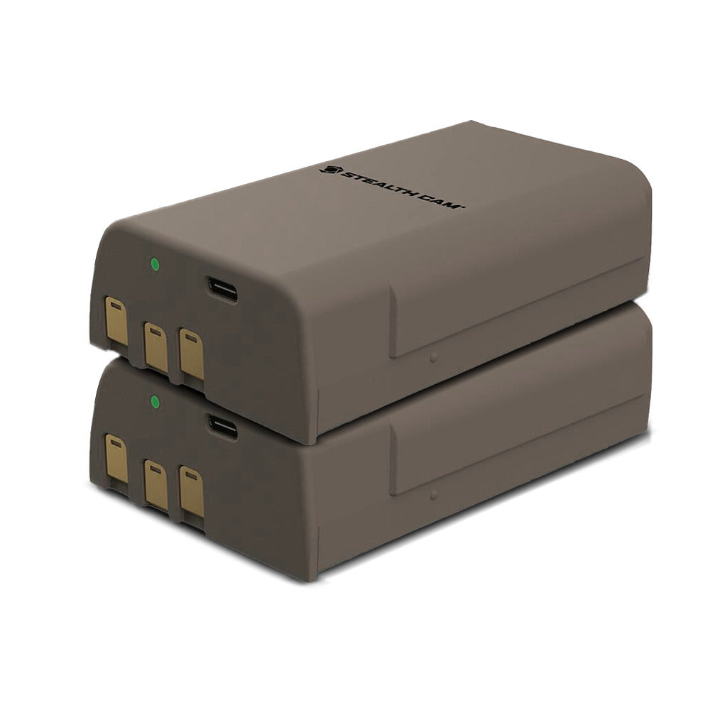 Stealth Cam FieldMAX 12V 5000 mAh Li-Ion Rechargeable Battery for Cellular Trail Cameras (2-Pack)