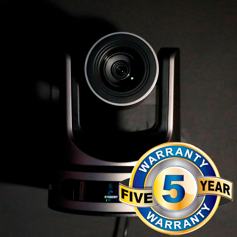 PTZOptics Move SE 30x 1080p Full HD Advanced PTZ Auto-Tracking Zoom Camera (Gray, 3-Pack) Bundle