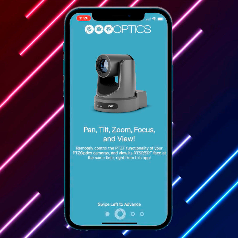 PTZOptics Move SE 30x 1080p Full HD Advanced PTZ Auto-Tracking Zoom Camera (Gray, 3-Pack) Bundle