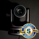 PTZOptics Move SE 30x 1080p Full HD Advanced PTZ Auto-Tracking Zoom Camera (Gray, 3-Pack) Bundle