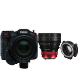 Canon EOS C70 Cinema Camera with 24-70mm & CN-R 35mm T1.5 Lenses & EF-EOS R 0.71x Mount Adapter Pro