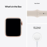 Apple Watch SE | GPS | 40mm | Gold Aluminum Case| Starlight Sport Band | Renewed Premium
