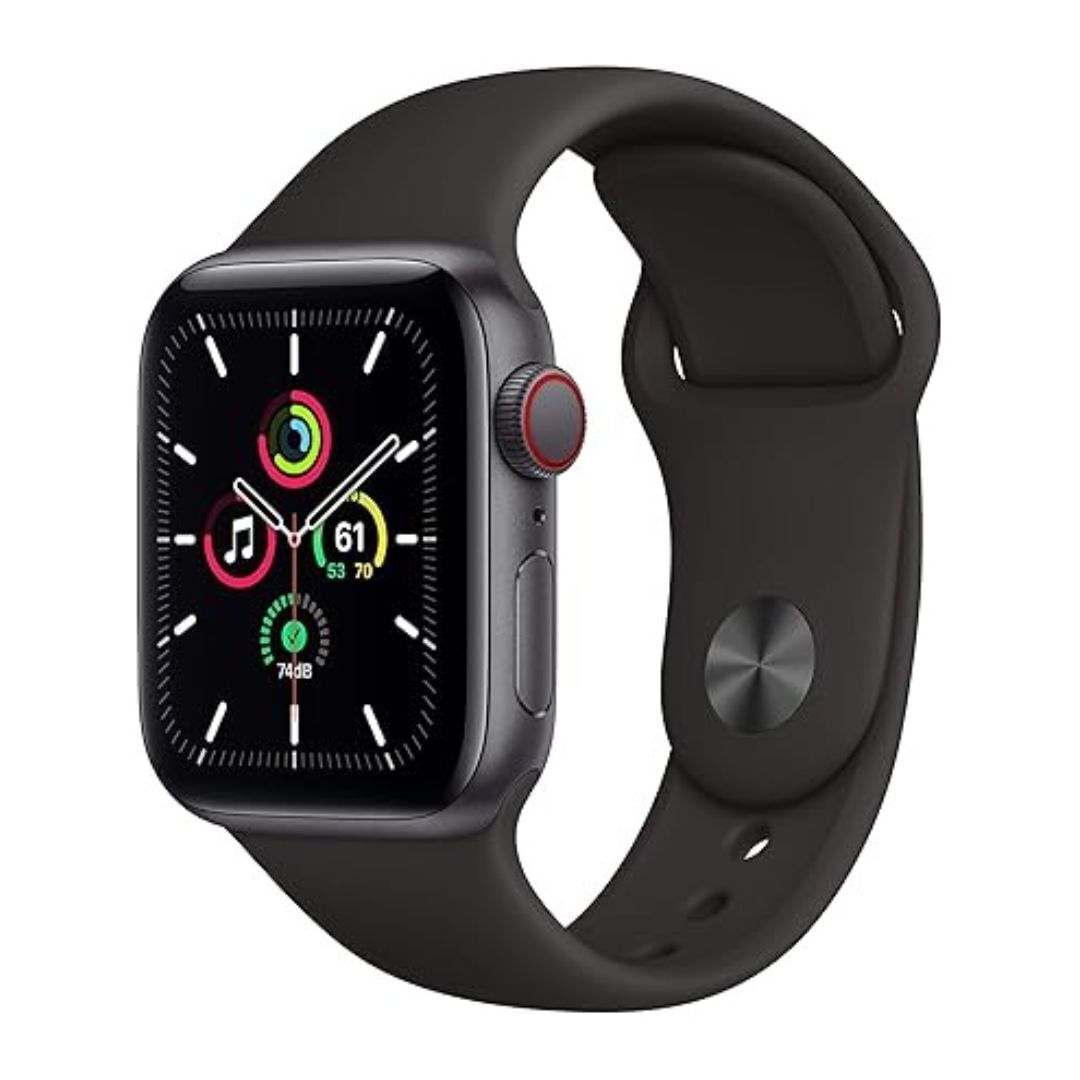 Apple Watch SE | GPS | 40mm | Space Grey Aluminum Case | Black Sport Band | Renewed Premium