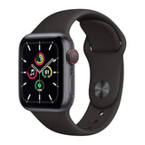 Apple Watch SE | GPS | 40mm | Space Grey Aluminum Case | Black Sport Band | Renewed Premium