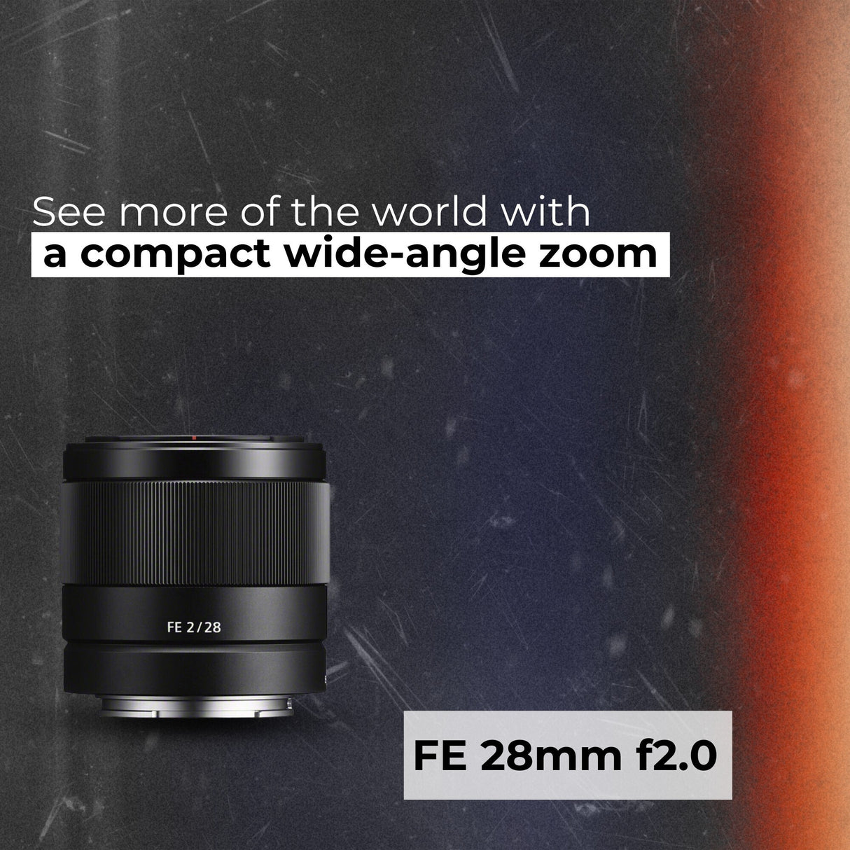 Sony FE 28mm f2.0 E-Mount Prime Lens with Holster Camera Case and Accessory Bundle