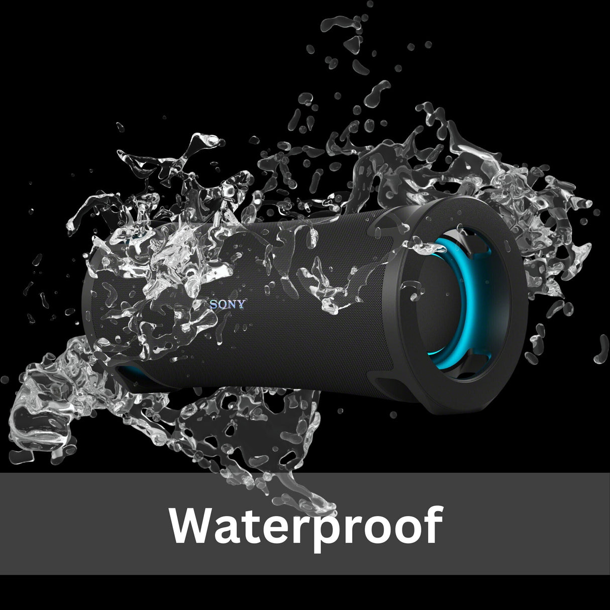 Sony ULT FIELD 7 IP67 Rated Bluetooth Wireless Portable Speaker with Expressive Lighting (Black)